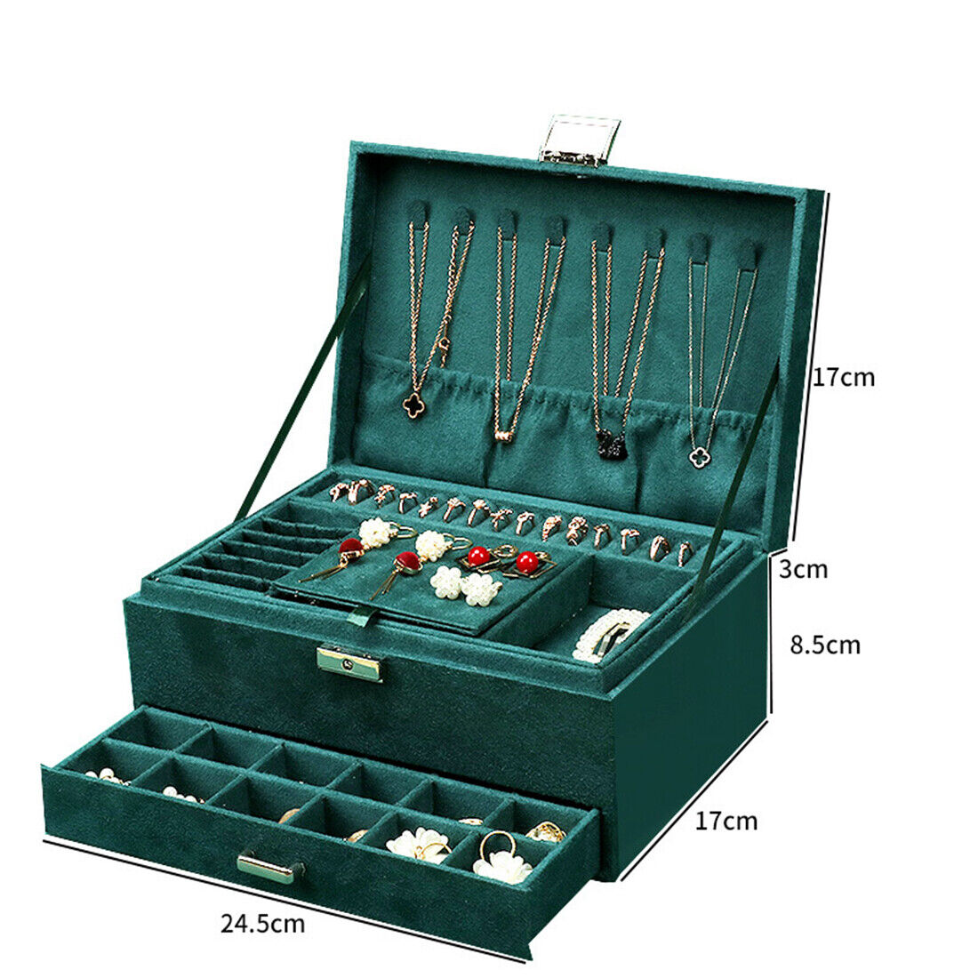 Large Jewelry Organizer Box – Elegant Storage Case