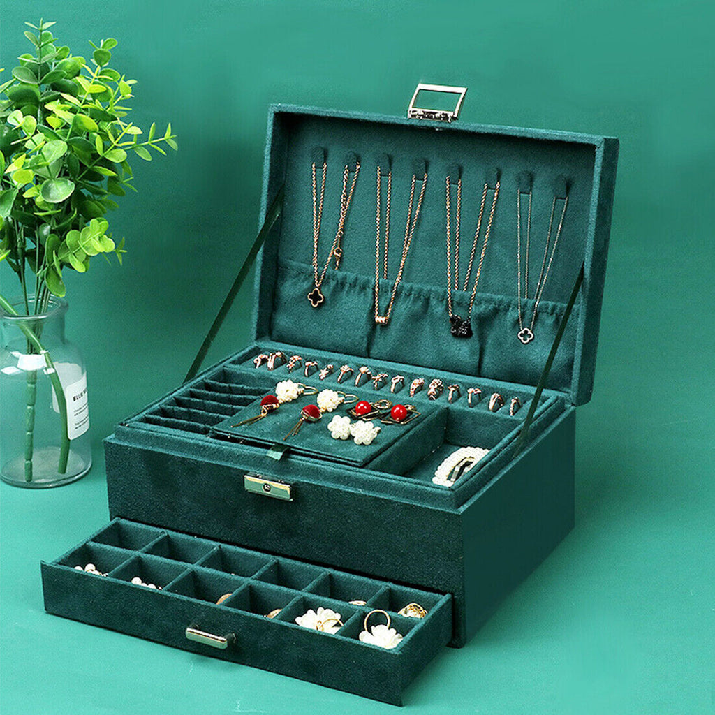 Large Jewelry Organizer Box – Elegant Storage Case