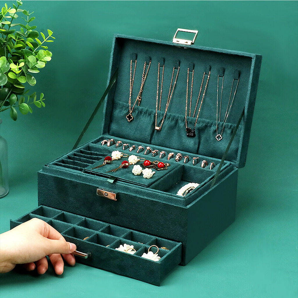 Large Jewelry Organizer Box – Elegant Storage Case