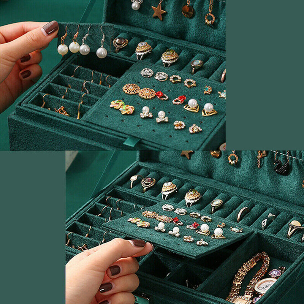Large Jewelry Organizer Box – Elegant Storage Case